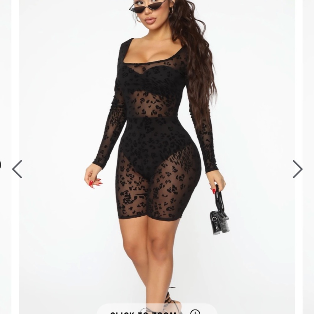 Fashion Nova sheer romper